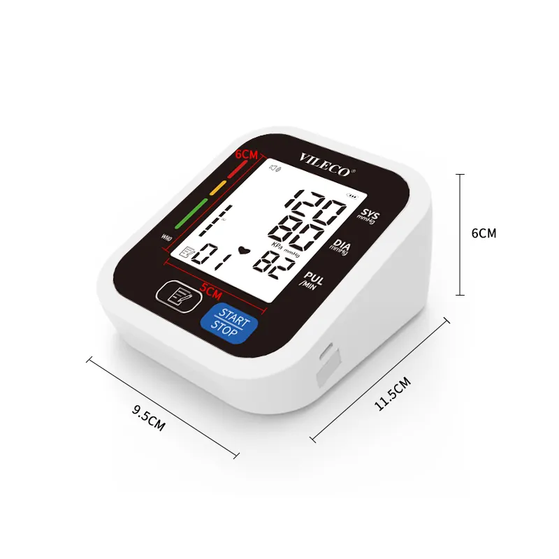 Vileco electronic blood pressure machine digital bp monitor tensimeter professional blood pressure monitor tensiometro