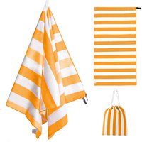 Serviette de plage de luxe 100% coton, serviette de piscine à rayures, couleur arc-en-ciel, rayures personnalisées