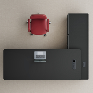Escritorio Ejecutivo Moderno en Forma de L, Escritorio de Computadora de Lujo con Almacenamiento en Cajones, Muebles de Oficina para Gerentes y Directores - Product Image 3