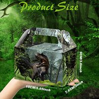 Boîte de friandises de dinosaure, boîte de cadeaux de fête de dinosaure, décorations de fête sur le thème des animaux, boîtes de bonbons et de cadeaux pour les décorations d'anniversaire de dinosaure