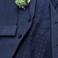 Doublure de costume en polyester et viscose jacquard