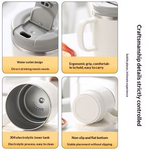 Taza Universal de Acero Inoxidable 304 de Alta Calidad con Separador de Té, Caja de Regalo con Diseño Ins Wind para Cumpleaños y Graduación - Product Image 4