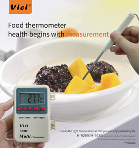 Vici-Laboratorio de Química para Agricultura y Procesamiento de Alimentos, Termómetro Digital de Casa Verde con Sonda Portátil de Vástago y Fija - Product Image 3