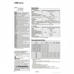 Cylindre compact pneumatique SMC CQ2B16-5D pièces pneumatiques de haute qualité - Product Image 1