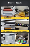 Printer UV DTF Warna Makro Baru Ukuran A3 Otomatis dengan Print Head XP600, Tinta UV, Film Transfer, Garansi 1 Tahun, untuk Iklan Luar Ruangan
