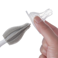 Silikon Baby flasche Nippel Stroh bürste Set Upgrade Gummi Reinigung Waschmaschine Kit für Säugling Schnuller Zitzen Düse