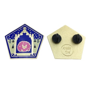 Prix de gros d'usine en alliage de Zinc Offre Spéciale émail dur graveleux insigne de chat personnalisé avec embrayages papillon - Product Image 2