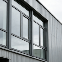 Fenêtre panoramique en PU, fabricant et fournisseur FRPU, coupe-vent, étanche, 4SG, niveau 5, EPDM, anti-moustiques et anti-ouragan