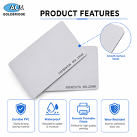 Classe personnalisée 1K 213 215 216 RFID Aceess Control Carte vierge en PVC noir mat brillant Carte Rfid