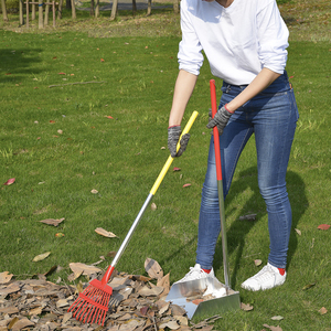 Râteau à feuilles DS-2 à 11 dents avec grand panier ramasse-feuilles – Meilleur outil <span class=keywords><strong>de</strong></span> jardinage pour le nettoyage des feuilles - Product Image 5