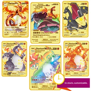 Cartes <span class=keywords><strong>de</strong></span> <span class=keywords><strong>jeu</strong></span> <span class=keywords><strong>de</strong></span> société transfrontalières personnalisées, livre <span class=keywords><strong>de</strong></span> cartes animées, acier inoxydable doré, impression UV couleur, jouet <span class=keywords><strong>de</strong></span> maternité, collection <span class=keywords><strong>de</strong></span> cartes dorées - Product Image 2