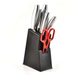 Ensemble d'ustensiles de cuisine de luxe en acier inoxydable 7 pièces avec support, vente chaude - Product Image 1
