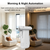 Ouvre-rideau intelligent WiFi Tuya, moteur électrique automatique, commande vocale, compatible avec Alexa et Google Home, pour salon moderne, bureau