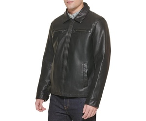 Veste en cuir de style pour hommes vente en gros meilleure vente en cuir de mouton véritable de qualité supérieure veste de moto d'équitation à la mode - Product Image 2