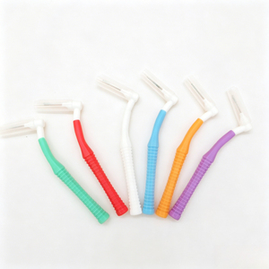 Cepillo Interdental en Forma de L de 7 Colores, Mango Ergonómico, Eliminación de Placa, Marca Privada OEM - Product Image 1