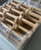 Parallettes en bois, articulations douces, poignées de poussée, barres parallèles de poignée, antidérapantes, pour intérieur, et, contreplaqué de hêtre de pin extérieur