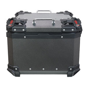 WEIDUN 55L universel en <span class=keywords><strong>aluminium</strong></span> <span class=keywords><strong>moto</strong></span> <span class=keywords><strong>Top</strong></span> <span class=keywords><strong>Case</strong></span> boîte de queue coffre étanche avec serrure casque stockage de bagages pour Scooter <span class=keywords><strong>Moto</strong></span> - Product Image 2