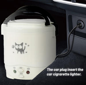 12 dc 12v 24v سيارة صغيرة محمولة موقد صغير لطهي الأرز السيارات الأرز طباخ - Product Image 5