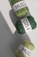 YARNA Muse (65g) 100% Algodón Texturizado, Transpirable, Brillante, Natural, Alegre, Vívido, Algodón para Macramé, Fibra Natural, Marca Coreana, Color Intenso
