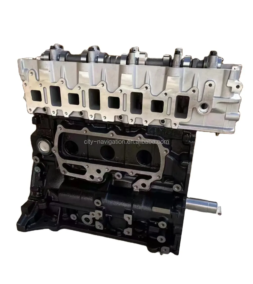 Fabrika fiyat motor uzun blok motor dizel 2.8L 4M40 4M40T Mitsubishi Pajero Canter Delica Colt Challenger için