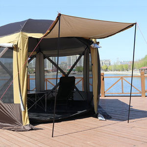 Tienda de campaña al aire libre a prueba de viento, tiendas de cabina familiar, tienda emergente automática hexagonal para Picnic - Product Image 4