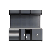 Système d'armoire à outils de garage modulaire à usage intensif personnalisé avec tiroirs et chariot pour la fabrication d'outils