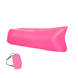 Vente en gros de chaises longues gonflables portables bleues avec sac de transport, lit d'air <span class=keywords><strong>ultra</strong></span>-<span class=keywords><strong>léger</strong></span> pour le camping et la <span class=keywords><strong>plage</strong></span>, facile à ranger - Product Image 2