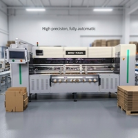 Máquina Automática de Alta Precisión para Fabricar Cajas de Cartón Corrugado ND-2500MBM, Ranuradora, Puntuadora, Hendidora, Cortadora y Troqueladora