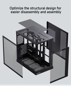 Caja de PC para Juegos Jungle Leopard AX-2 con Patas con Luces ARGB, Pantalla LCD de 142x428, Diseño sin Marco, Puertos USB 3.0/Tipo-C Dobles - Product Image 4