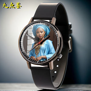 時計女性用カスタマイズロゴDIYクリエイティブポートレートダイヤルメンズとレディースクォーツ時計シンプル絶妙 - Product Image 2