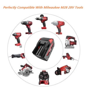 ミルウォーキー<span class=keywords><strong>M28</strong></span> M28B M28BX 28Vコードレスツールドリル用交換用<span class=keywords><strong>M28</strong></span>リチウム電池6Ah 28ボルトバッテリーパック - Product Image 6