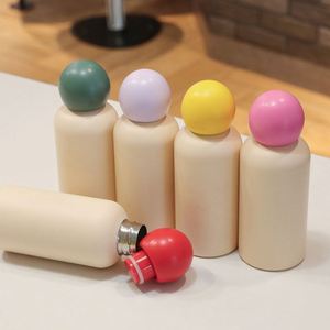 Custom logo 400ml 500ml Double Wall Insulated Gift Vacuum Flask 17oz Students <b>Bowling</b> Shaped Stainless Steel Sports Water Bottle - Product Image 4