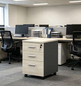 ארונות אחסון ניידים ידידותיים לסביבה של LIWEI, ארון תיוק עם 3 מגירות למשרד - Product Image 2