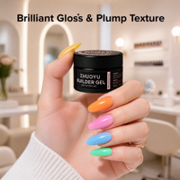 Gel Constructeur Couleur Bonbon Sans Chaleur Auto-Nivelant Haute Dureté Sans TPO Gel d'Extension d'Ongles Longue Durée Sans HEMA