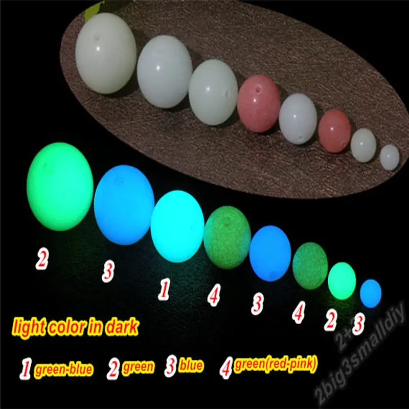 Wholesale Glowing spherical stone beads 6-20mm Luminous Stone Beads Glow in the Dark Beads For Bracelets Necklace making