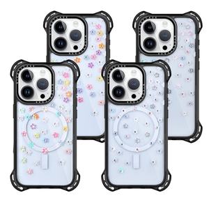 Coques de téléphone transparentes antichoc 7,5M en gros, coque de téléphone en TPU sans fil avec diamants brillants pour iPhone 16 15 14 13 Pro Max - Product Image 1