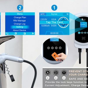 Cargador para Vehículos Eléctricos CCS de 22kW, Estación de Carga Rápida de 32A, Nueva WallBox para Uso Doméstico - Product Image 5