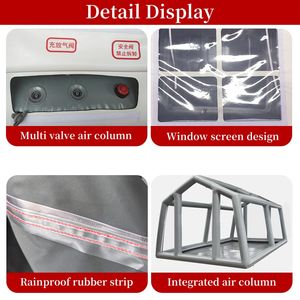 Carpa Impermeable <span class=keywords><strong>de</strong></span> PVC Oxford <span class=keywords><strong>de</strong></span> Doble Capa POWERUP >3000mm 24m Área para Alivio <span class=keywords><strong>de</strong></span> Desastres, Lucha Contra Incendios, Rescate Médico - Product Image 4