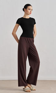 เสื้อยืดผู้หญิงแบบสบาย ระบายอากาศได้ดี เห<span class=keywords><strong>ม</strong></span>าะสำหรับออกกำลังกาย โยคะ กระชับสัดส่วน เอวยืดหยุ่น  สา<span class=keywords><strong>ม</strong></span>ารถปรับแต่งสีได้ - Product Image 2