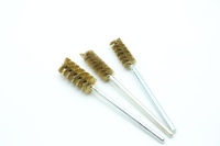 Brosse de nettoyage industrielle spirale en cuivre personnalisable, type fil, avec poignée fixe, marque FUYI, diamètre 1/2, fourniture OEM
