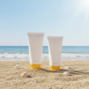 Custom Tube Plastic Empty Squueze Cosmetic PE Soft Tubes 80ml 120ml 150ml for Hand Cream Lotion And <b>Sunscreen</b> Tube Packaging - Product Image 4