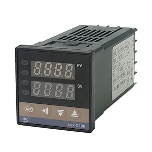 Rkc REX-C100 controlador de temperatura digital relé pid, com escala 0-400 graus celsius 50hz saída 48*48 k tipo