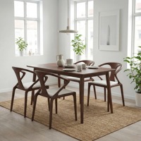Ensemble table et chaises de salle à manger moderne et luxueuse en bois massif, nouveau mobilier de restaurant pour café et hôtel, pour atelier