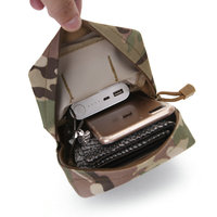 Pochette tactique d'extérieur en Oxford, pochette utilitaire verticale MOLLE EDC, organisateur durable en nylon avec fermeture éclair pour les essentiels de plein air et EDC