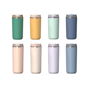 Gobelet isotherme en acier inoxydable de 16 oz avec couvercle, double paroi sous vide, tasse de voyage pour café, revêtement poudré, idéal pour la rentrée scolaire - Product Image 1