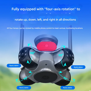 كاميرا أمان خارجية بشبكة PTZ عالية الدقة بالكامل 16 ميجابكسل بدقة 8K من FFVideo مع أربع عدسات أربع شاشات للاستخدام المنزلي - Product Image 4