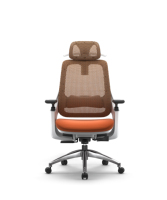 Chaise de bureau ergonomique en maille BIFMA, hauteur réglable, pivotante, inclinable, accoudoirs 3D, base en aluminium, cadre en plastique, pour usage scolaire et de bureau