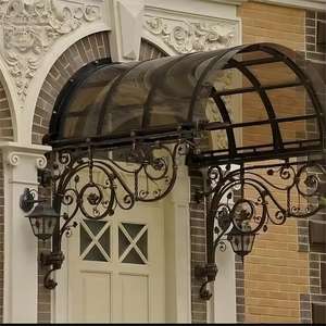 Produits bon marché <span class=keywords><strong>auvent</strong></span> de porte incurvé en fer forgé - Product Image 2