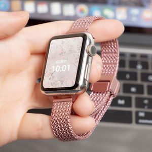 สายนาฬิกาข้อมือสำหรับ <span class=keywords><strong>Apple</strong></span> <span class=keywords><strong>Watch</strong></span> Series 10 9 8 <span class=keywords><strong>7</strong></span> 6 5 4สายรัดแม่เหล็กพิเศษสำหรับ iWatch 40 4142 44 45 46 <span class=keywords><strong>mm</strong></span> - Product Image 6