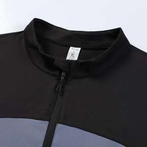 Nueva llegada Hombres Running Activewear Gym Training Tight Fit Gym Top 1/4 Quarter Zip Camisas de manga larga para hombres - Product Image 6